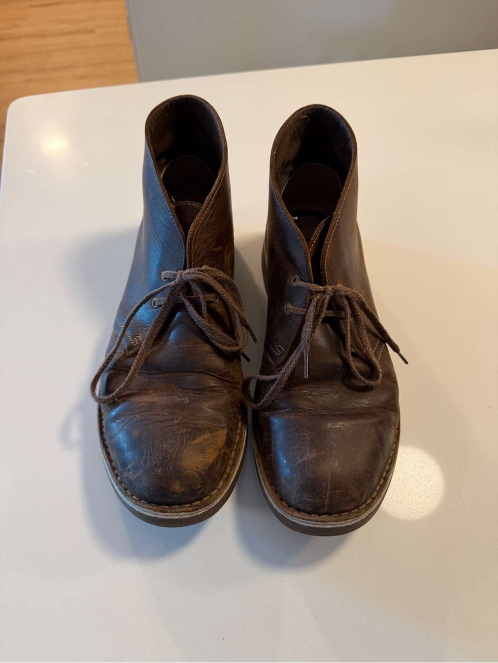 Clarks Men's Dark Brown Leather Chukka Boots